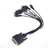 High Quality DB 15 Pin Male to 8 RCA Female Cable for CCTV System