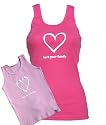 LOVE YOUR FAMILY(tm) Heart Mommy and Me / Mother & Daugher Matching Tank Tops