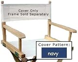 Director's Chair Seat Cover - Frame sold Separatel (Navy Solid)