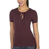 Mossimo® Black: Ultra Soft Bow Tie Pullover - Garnet Rose