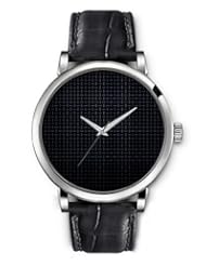 SPRAWL Aanalog Fashion Series Silver Ladies Watches of Genuine Black Leather Strap,Unique Wrist Watch for Women Girls Designed with Scratchy black background with elements