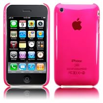 Online Crystal Shell with High Quality Polcarbonate Plastic Case Cover for Apple iPhone 3G 3Gs 3G S - Hot Pink