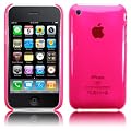 Crystal Shell with High Quality Polcarbonate transparent Plastic Case Cover for Apple iPhone 3G 3Gs 3G S - Hot Pink -