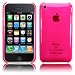 Crystal Shell with High Quality Polcarbonate transparent Plastic Case Cover for Apple iPhone 3G 3Gs 3G S - Hot Pink -