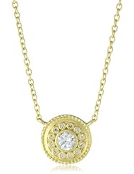 Freida Rothman Belargo Jewelry "Hamptons" Collection Gold Solitaire Drop Necklace