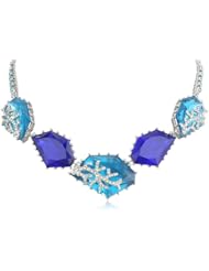 Betsey Johnson "Iconic Blue Sea" Gem Necklace, 19"