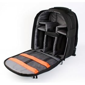 DURAGADGET 14 inch Padded Camera Rucksack Backpack case for Canon EOS and PowerShot Range