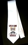 Party Decoration Necktie with life is a game - airsoft is serious