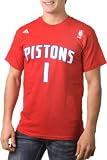 Allen Iverson Adidas Detroit Pistons Name and Number T-Shirt