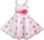 Sunny Fashion Robe Fille 3 Couches Rose Brod� Fleur Tulle Demoiselle d'honneur Partie