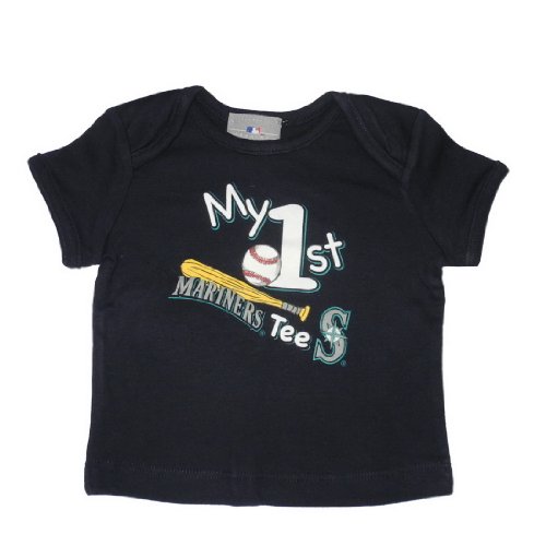 Infant / Baby MLB Seattle Mariners My First Tee T-Shirt - Royal Blue (Size: 6/9)