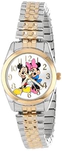 Disney Women's MCK803 Mickey Loves Minnie Two Tone Classic Bracelet Watch