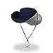 Qhome Unisex Outdoor Sun Protection UPF 50+ boonie Hat Summer Fisherman Hat With Wide Bow Beach Hat 21.8-24.1/In