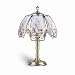 Ore International K303 Glass Hummingbird Scene Touch Lamp, Brushed Gold