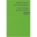 Erl�uterungen und Dokumente zu Gotthold Ephraim Lessing:  Emilia Galotti