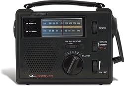 CC Observer wind-up emergency radio (Black)