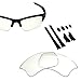 BlazerBuck Anti-salt Replacement Lenses & Sock Kit for Oakley Flak Jacket XLJ - High Definition Clear