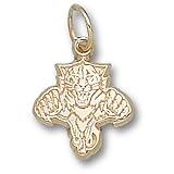 Florida Panthers NHL Cat Logo 1/2 Pendant (Gold Plated)