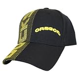 Oregon Ducks Adjustable U-Oregon Trace Cap - Black/Gold NCAA Hats