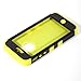 ATC Masione(TM) Hard Impact Resistance Case Rubberized Silicone Hybrid Case Cover with Kickstand For Apple iPhone 5 5G With Screen Protector & Stylus Pen (Black+Yellow)