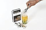 Whiskey Stones by EasyUse Design | Stainless Steel Whiskey Stones with Plastic Storage Box Gift Set | Professional Tongs | Reusable Ice Stones , Ice Stone cubes & Chilling Cubes - Set Of 8