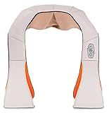 Shiatsu Massager for Neck Pain, Shoulder Pain, Upper Back Pain & Lower Back Pain Relief. Deep Heat Relief from Stiff Neck due to Fibromyalgia, Arthritis & Text Neck
