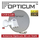 Produkt-Bild: OPTICUM Digital SAT Anlage 80 cm + Opticum Quad LNB 4 Teilnehmer