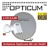 Digital SAT Anlage 80 cm + Opticum Quad LNB 4 Teilnehmer