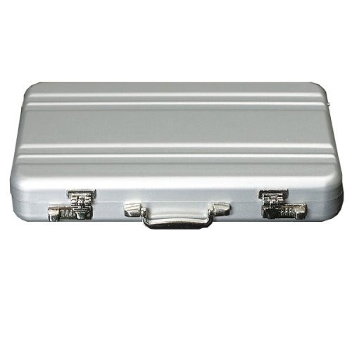 名刺ケース アルミアタッシュデザイン シルバー a05204