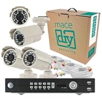 Mace 8-Channel 500GB DVR with 4 Color CCTV Bullet Camera System Kit MDIY-DVR084CKIT