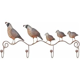 Hanging Hooks Heavy-Duty Rack Quail Fowl Bird by Regal Art #R232