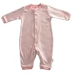Tadpoles Double-Knit Footless Snap Romper - Salmon