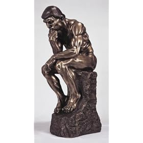 Rodin's "The Thinker" Bronze Look Statue Home Decor