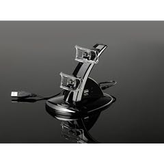 PS3 Ladestation Charging Station f�r 2 Controller mit Netzteil & USB HUB