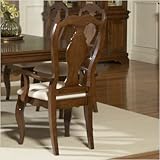 Louis Philippe Formal Dining Slat Back Arm Chair in Cherry