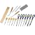 Premium Woodworkers Complete 18-Tool Chisel Set - Custom Case