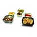 Vacuvin Serve & Stack Multi Size Serving Dishes and Trays Plastic Oliver Green White 16.5 cm x 30 cm x 4 cm