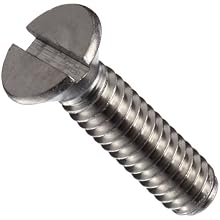 ASME B18.6.3 18-8 Stainless Steel 82 Degree Flat Head Machine Screw, Slotted Drive