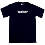 I am not a geek. I'm a level 9 wizard Men's Tee Shirt in 12 colors Small thru 6XL