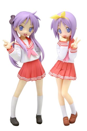 らき☆すた 柊かがみ&つかさ 制服Ver.セット. (1/12スケールPVC塗装済み完成品)