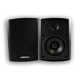Click here to buy Audiosource LS425 4-Inch 2-Way Indoor Outdoor 100 Watt Speaker (Black).