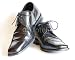 Wallmonkeys Peel and Stick Wall Decals - Zapatos De Caballero Negros - Removable Graphic