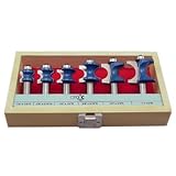 Woodline USA WL-2013 6-Piece 1/2-Inch Shank Bullnose Set