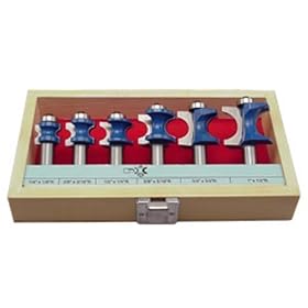 Click here to buy Woodline USA WL-2013 6-Piece 1 2-Inch Shank Bullnose Set by Woodline USA.
