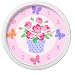 Olive Kids - Blossoms And Butterflies Clock (White)