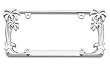 Cruiser Accessories Palm Tree Chrome License Plate Frame