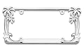 Cruiser Accessories Palm Tree Chrome License Plate Frame