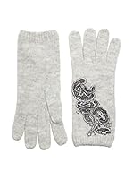 Alice Hannah Guantes de Lana Baroque Lace Design (Gris)