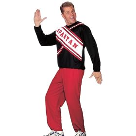 Cheerleader Spartan Guy Mens Cheerleader Costume Couples Halloween Costume