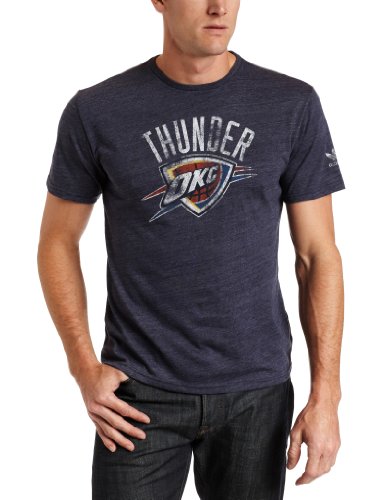 NBA Oklahoma City Thunder Better Logo Tri Blend Tee (Navy, XX-Large)